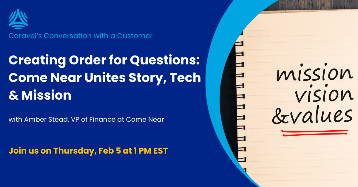 Creating Order for Questions: Come Near Unites Story, Tech & Mission